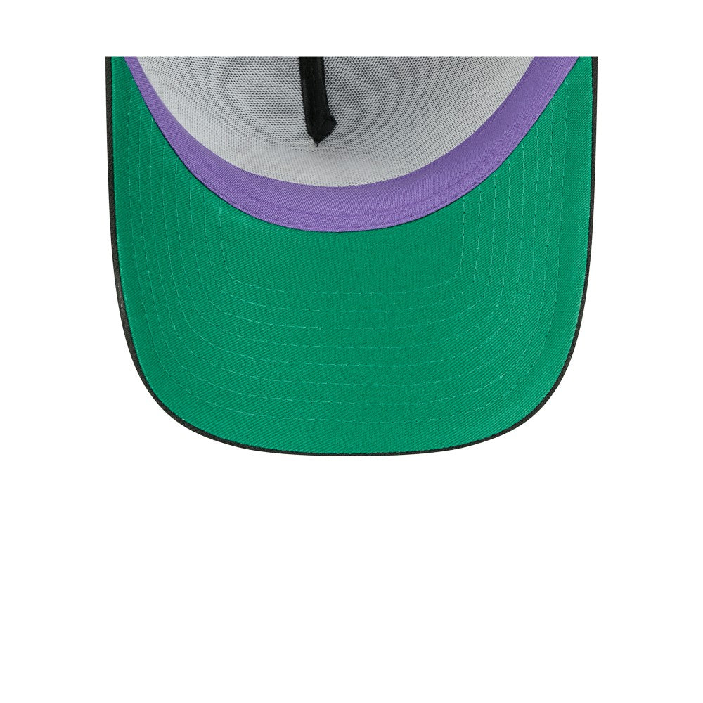 Miami Marlins New Era 2025 Big League Chew A-Frame 9FORTY Adjustable Trucker Hat - Black Hats
