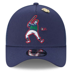 Milwaukee Brewers New Era 2025 Big League Chew A-Frame 9FORTY Adjustable Trucker Hat - Navy Hats