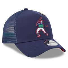 Milwaukee Brewers New Era 2025 Big League Chew A-Frame 9FORTY Adjustable Trucker Hat - Navy Hats