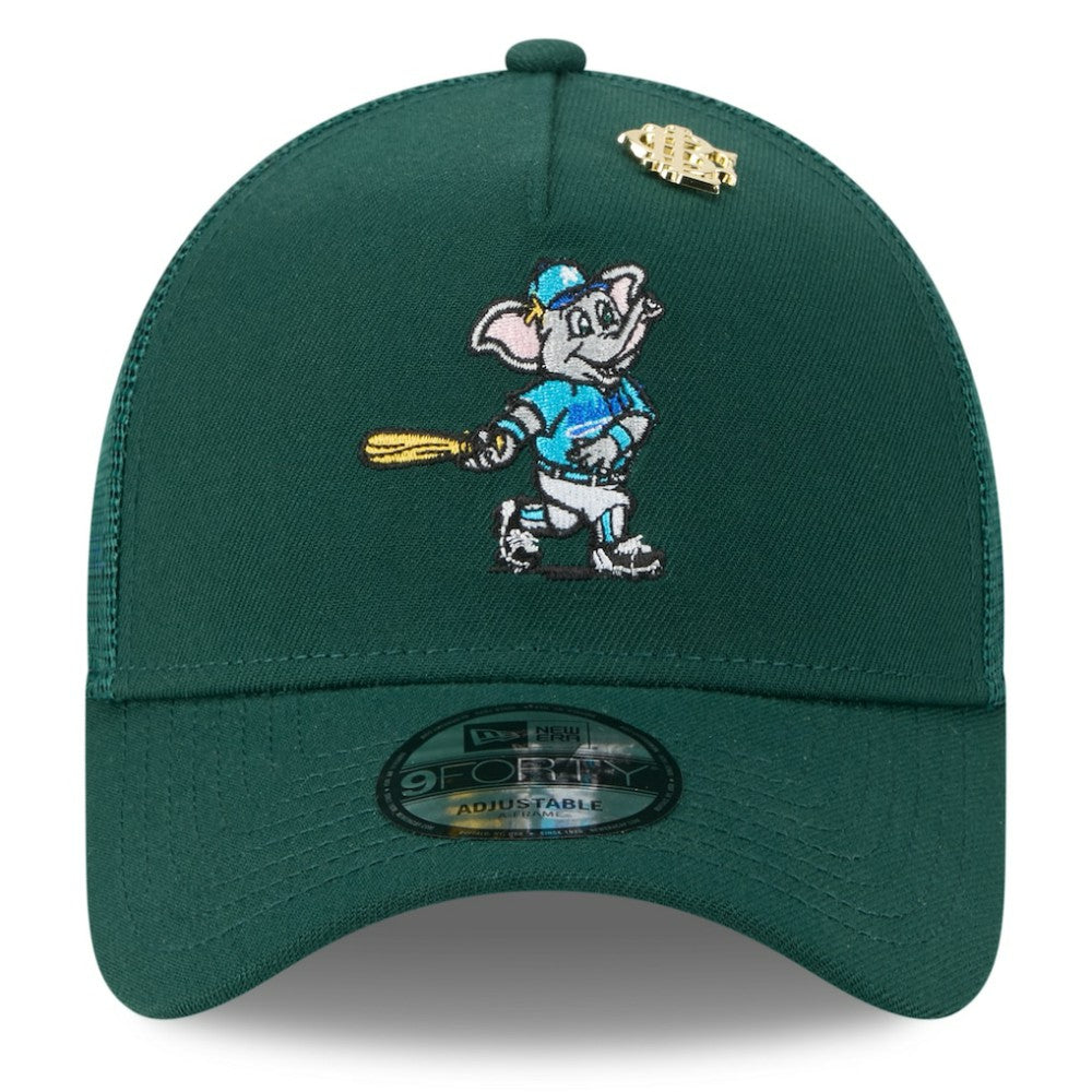 Athletics New Era 2025 Big League Chew A-Frame 9FORTY Adjustable Trucker Hat - Green Hats