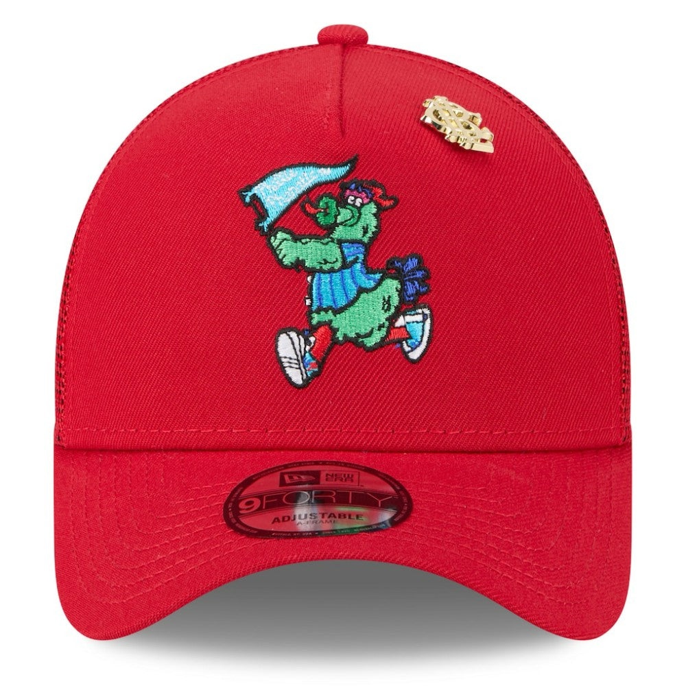Philadelphia Phillies New Era 2025 Big League Chew A-Frame 9FORTY Adjustable Trucker Hat - Red Hats