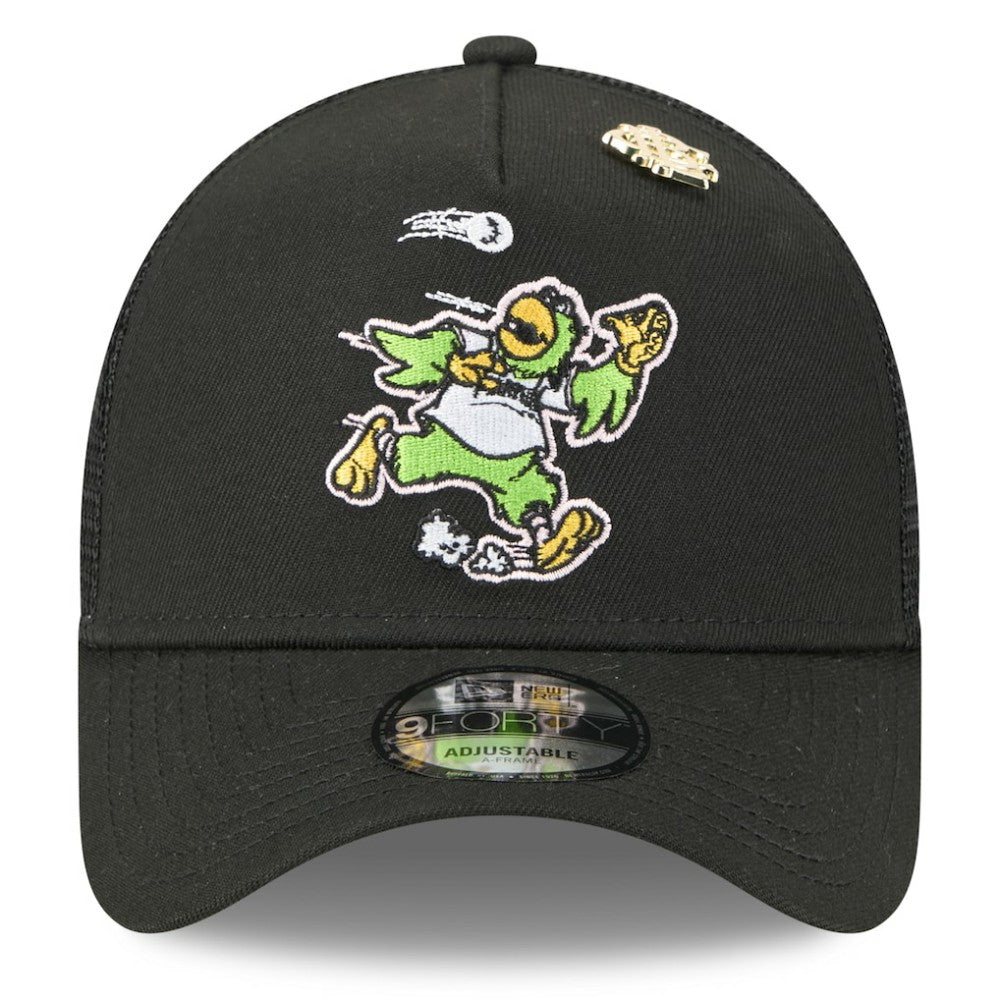 Pittsburgh Pirates New Era 2025 Big League Chew A-Frame 9FORTY Adjustable Trucker Hat - Black Hats
