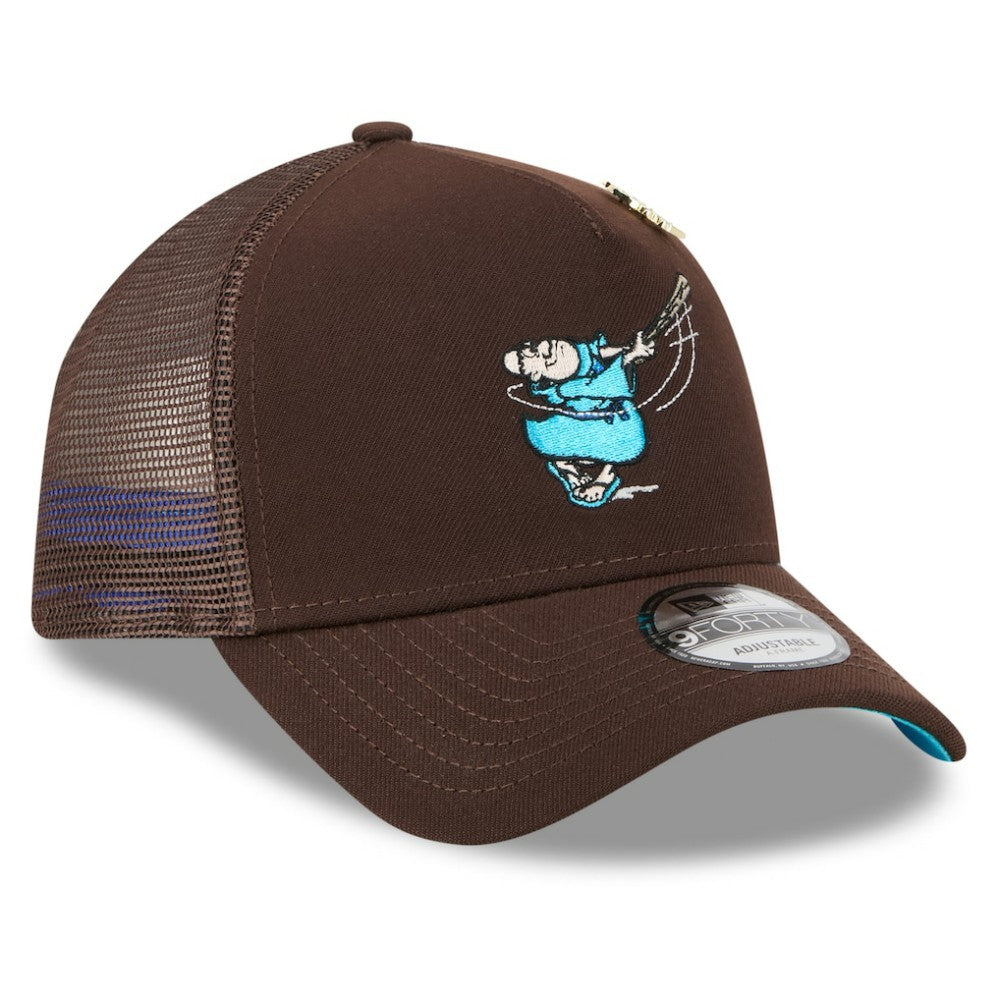San Diego Padres New Era 2025 Big League Chew A-Frame 9FORTY Adjustable Trucker Hat - Brown Hats