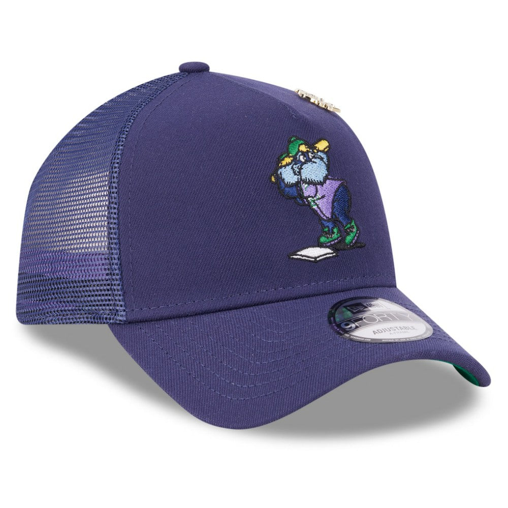 Tampa Bay Rays New Era 2025 Big League Chew A-Frame 9FORTY Adjustable Trucker Hat - Navy Hats