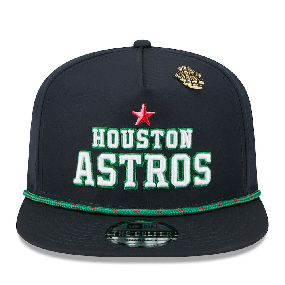 Houston Astros New Era 2025 Big League Chew Golfer Snapback Hat - Navy Hats