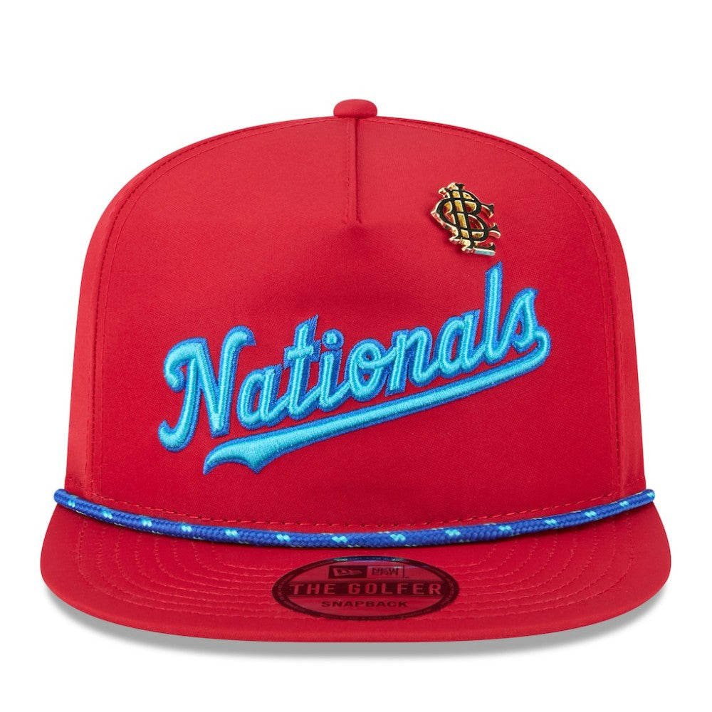 Washington Nationals New Era 2025 Big League Chew Golfer Snapback Hat - Red Hats