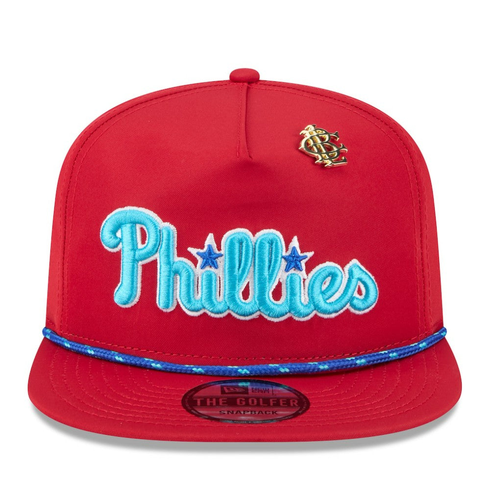 Philadelphia Phillies New Era 2025 Big League Chew Golfer Snapback Hat - Red Hats