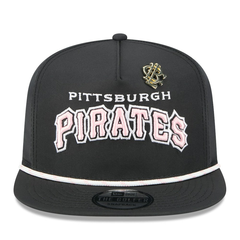 Pittsburgh Pirates New Era 2025 Big League Chew Golfer Snapback Hat - Black Hats