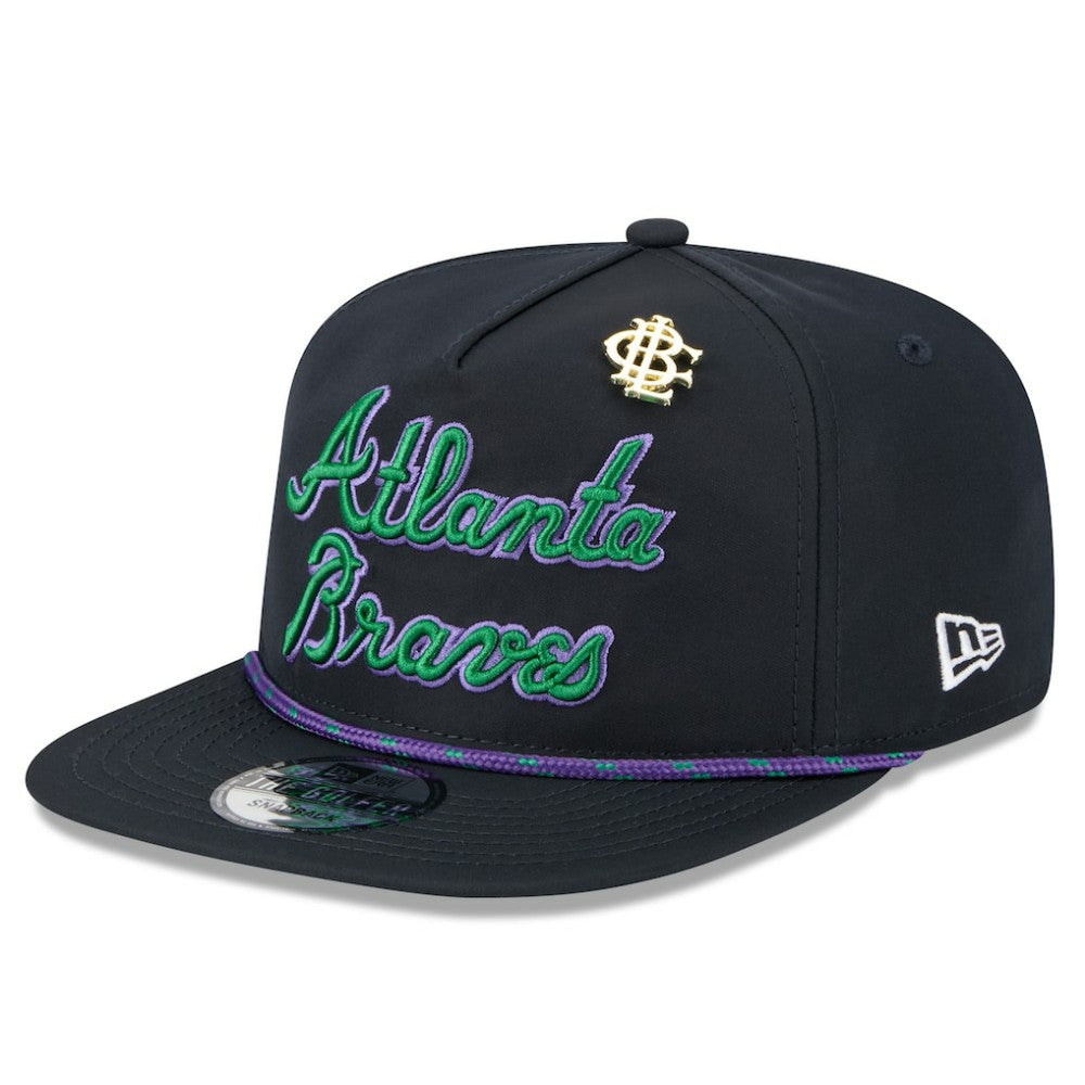 Atlanta Braves New Era 2025 Big League Chew Golfer Snapback Hat - Navy Hats