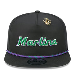 Miami Marlins New Era 2025 Big League Chew Golfer Snapback Hat - Black Hats