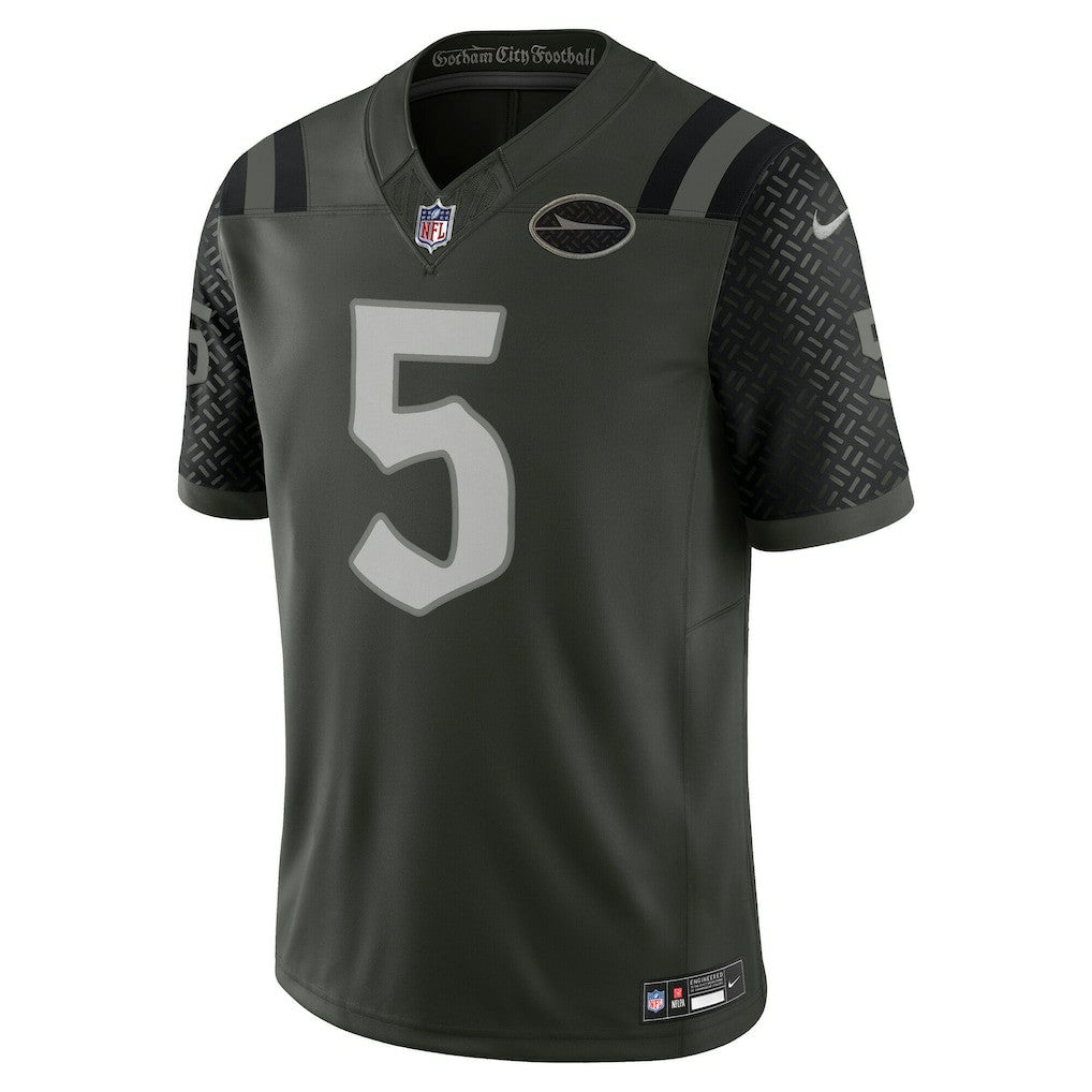 Garrett Wilson New York Jets 2025 Rivalries Collection Limited Jersey Gotham Green
