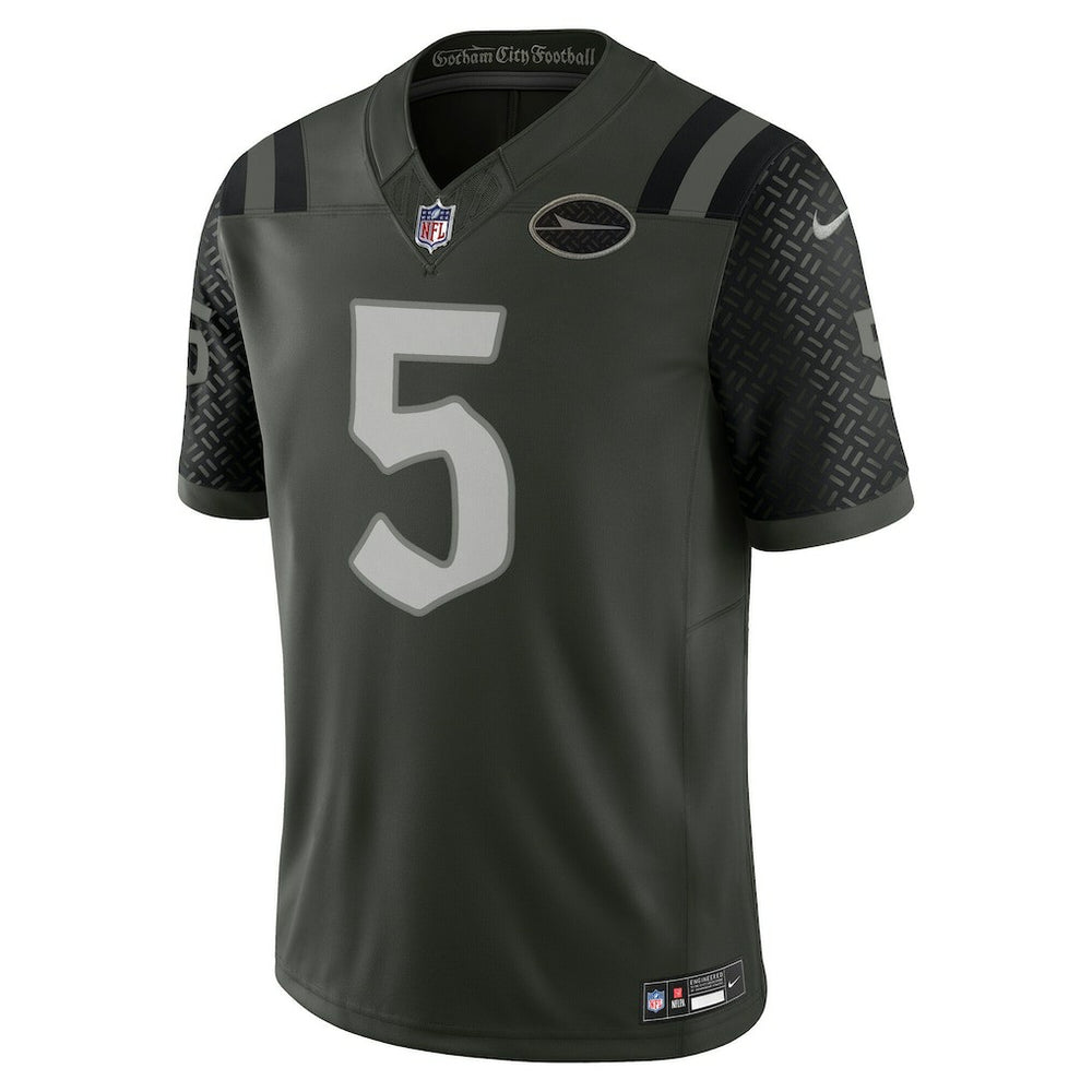 Garrett Wilson New York Jets 2025 Rivalries Collection Limited Jersey Gotham Green