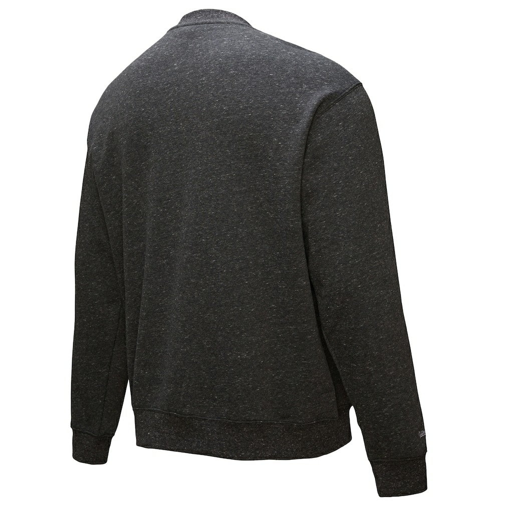 Philadelphia 76ers Hardwood Classics Blackout Collection Snow Washed Pullover Sweatshirt Black