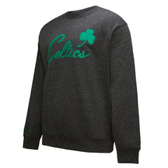 Boston Celtics Hardwood Classics Blackout Collection Snow Washed Pullover Sweatshirt Black