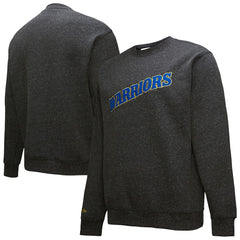 Golden State Warriors Black Out Collection Snow Washed Vintage Logo Pullover Sweatshirt Black
