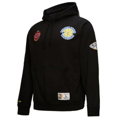 Golden State Warriors Hardwood Classics Blackout Collection Pullover Hoodie Black