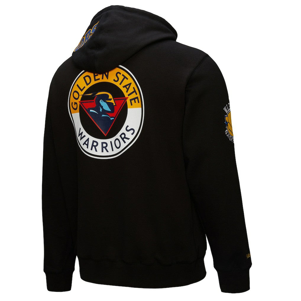 Golden State Warriors Hardwood Classics Blackout Collection Pullover Hoodie Black