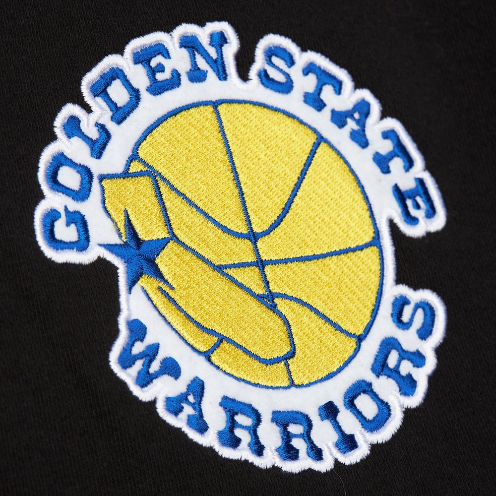Golden State Warriors Hardwood Classics Blackout Collection Pullover Hoodie Black