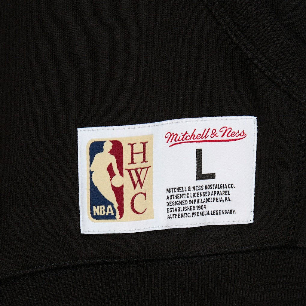 Golden State Warriors Hardwood Classics Blackout Collection Pullover Hoodie Black
