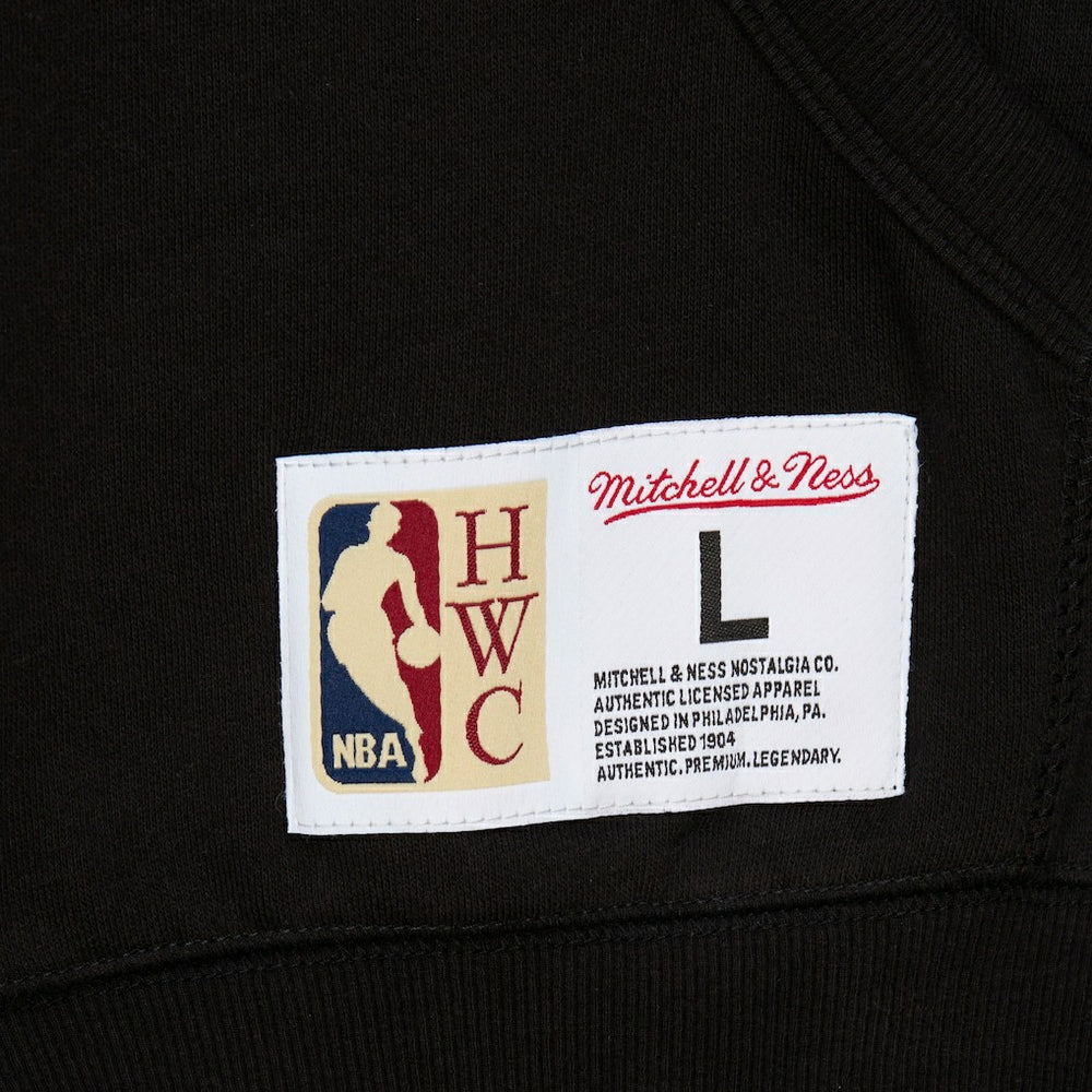 Golden State Warriors Hardwood Classics Blackout Collection Pullover Hoodie Black