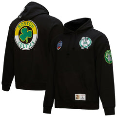 Boston Celtics Hardwood Classics Blackout Collection Pullover Hoodie Black