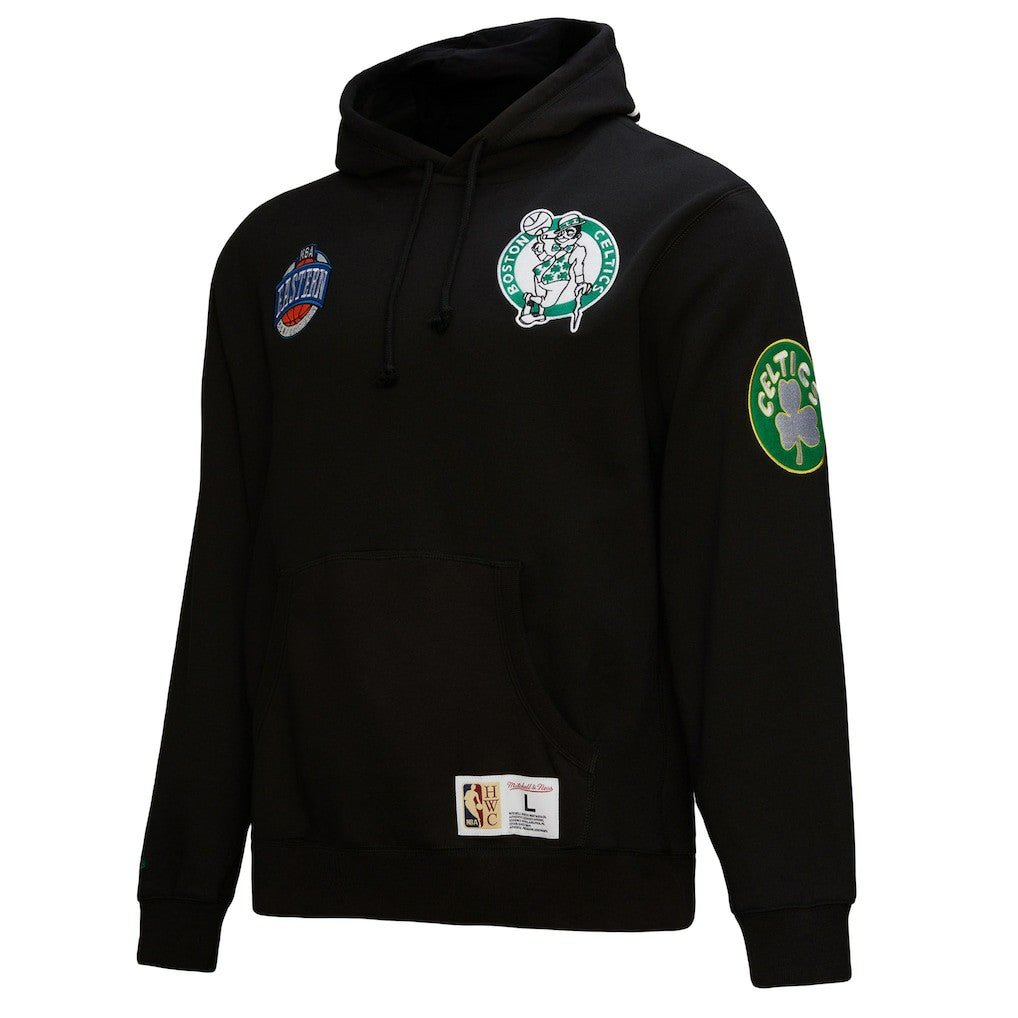 Boston Celtics Hardwood Classics Blackout Collection Pullover Hoodie Black