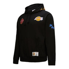 Los Angeles Lakers Hardwood Classics Blackout Collection Pullover Hoodie Black
