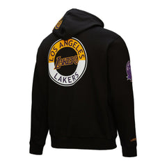 Los Angeles Lakers Hardwood Classics Blackout Collection Pullover Hoodie Black