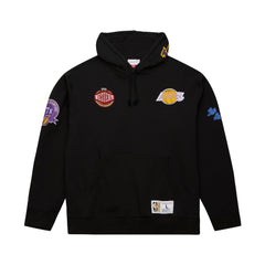 Los Angeles Lakers Hardwood Classics Blackout Collection Pullover Hoodie Black