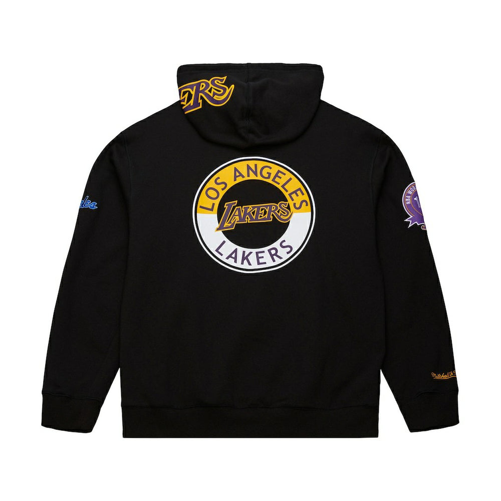 Los Angeles Lakers Hardwood Classics Blackout Collection Pullover Hoodie Black