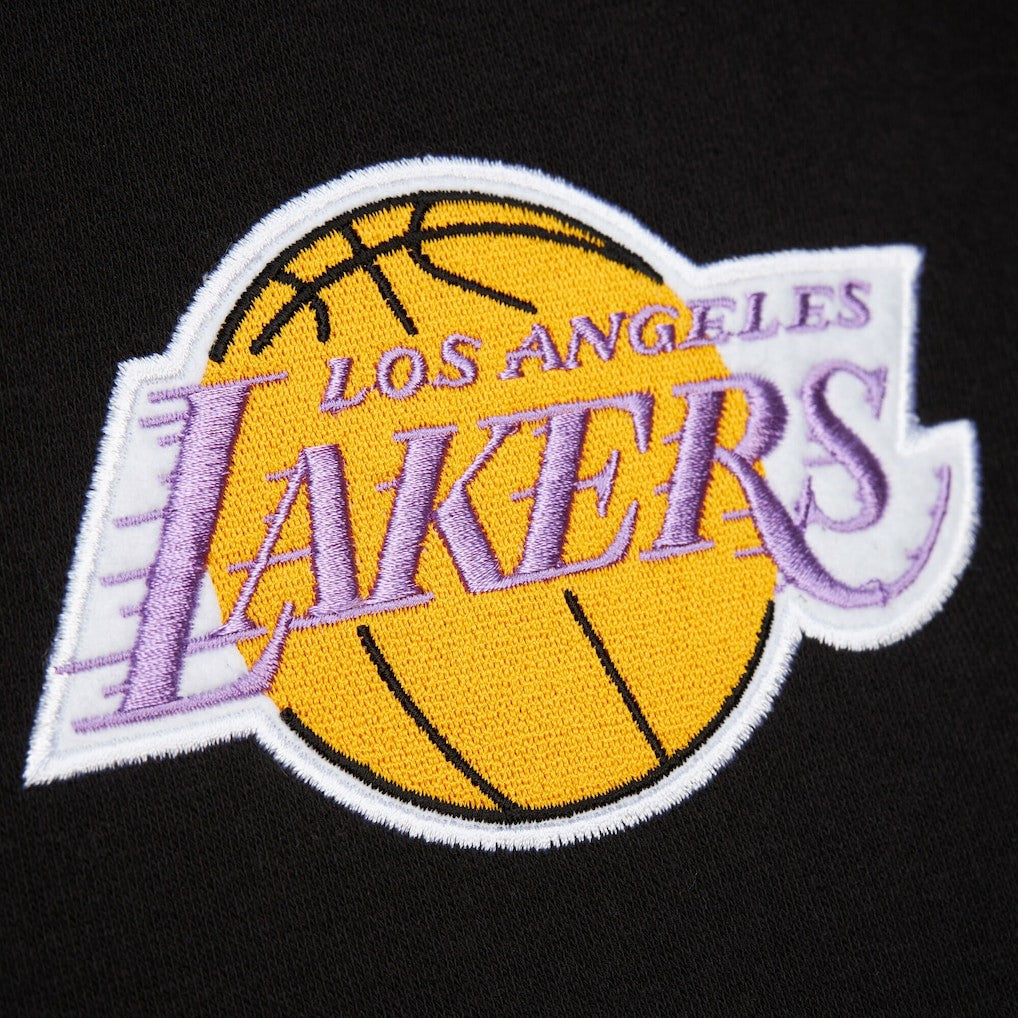 Los Angeles Lakers Hardwood Classics Blackout Collection Pullover Hoodie Black