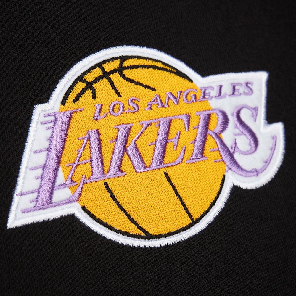Los Angeles Lakers Hardwood Classics Blackout Collection Pullover Hoodie Black