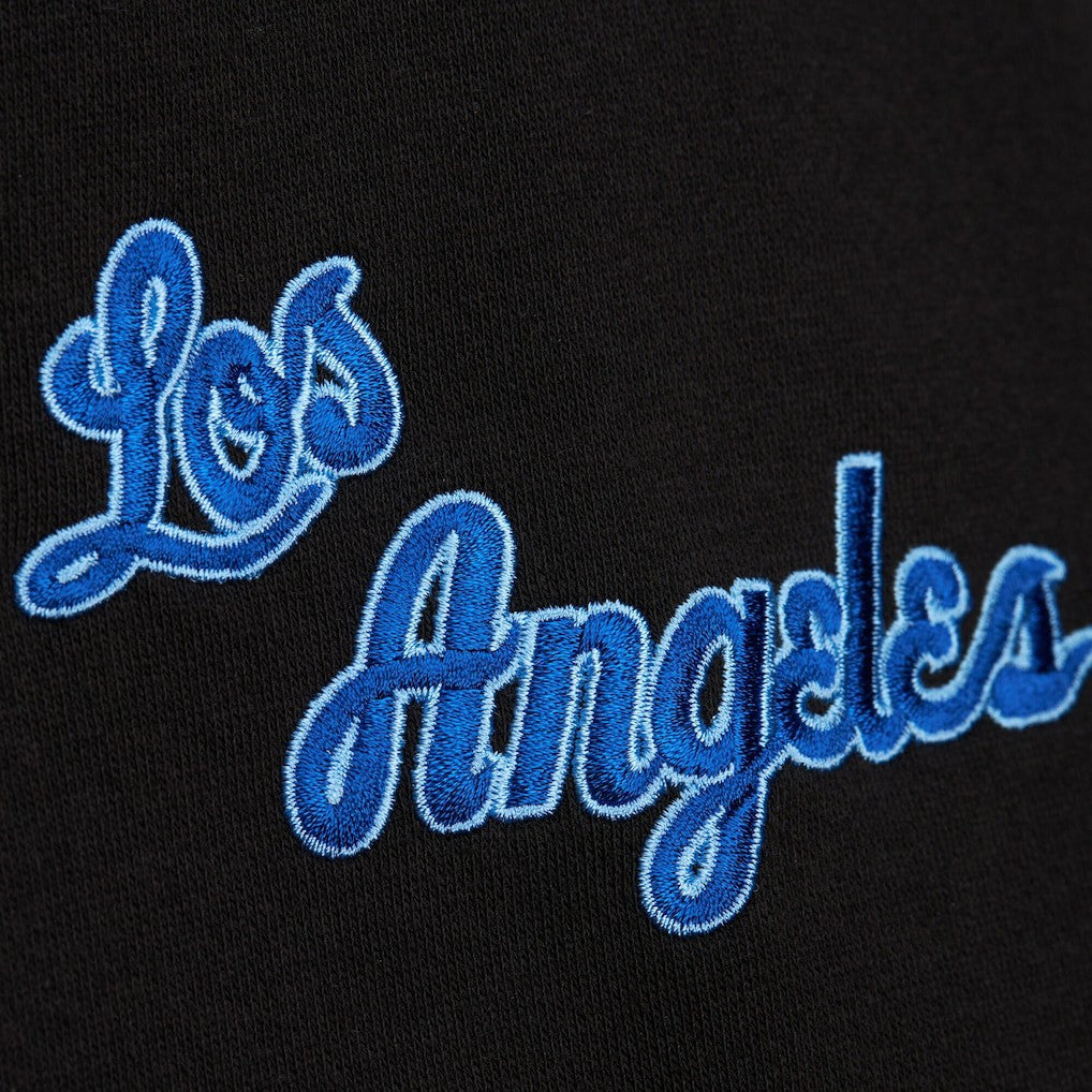 Los Angeles Lakers Hardwood Classics Blackout Collection Pullover Hoodie Black