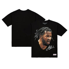 Jalen Brunson NBA Unisex Real Big Face Player T-Shirt Black