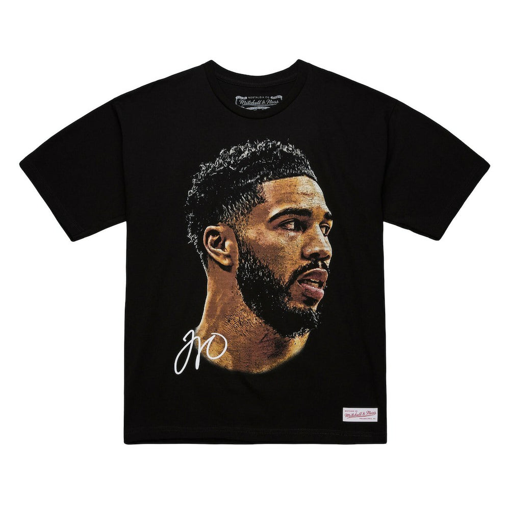 Jayson Tatum NBA Unisex Real Big Face Player T-Shirt Black