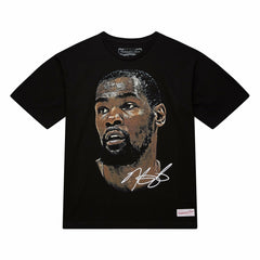 Kevin Durant NBA Unisex Real Big Face Player T-Shirt Black