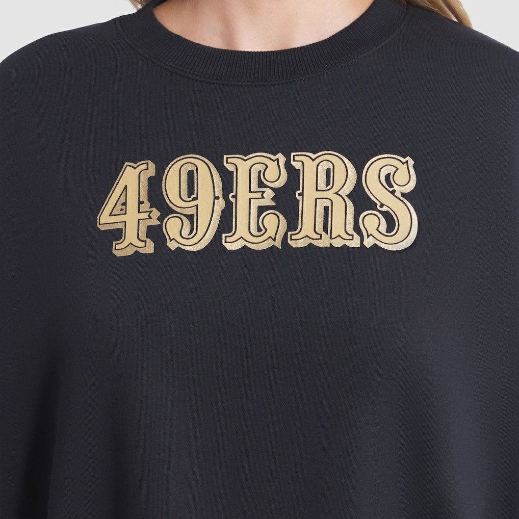 San Francisco 49ers Women's 2025 Rivalries Collection Oversized Phoenix Fleece Sweatshirt Black