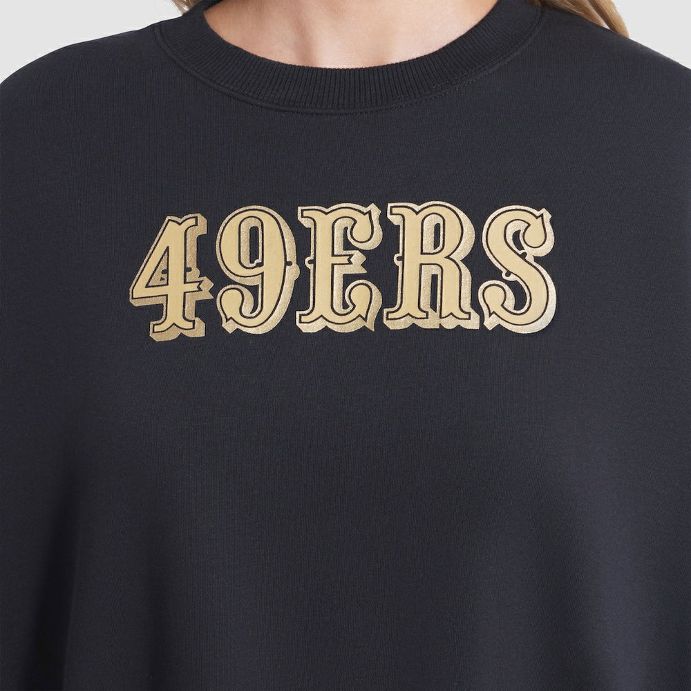 San Francisco 49ers Women's 2025 Rivalries Collection Oversized Phoenix Fleece Sweatshirt Black
