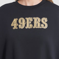 San Francisco 49ers Women's 2025 Rivalries Collection Oversized Phoenix Fleece Sweatshirt Black