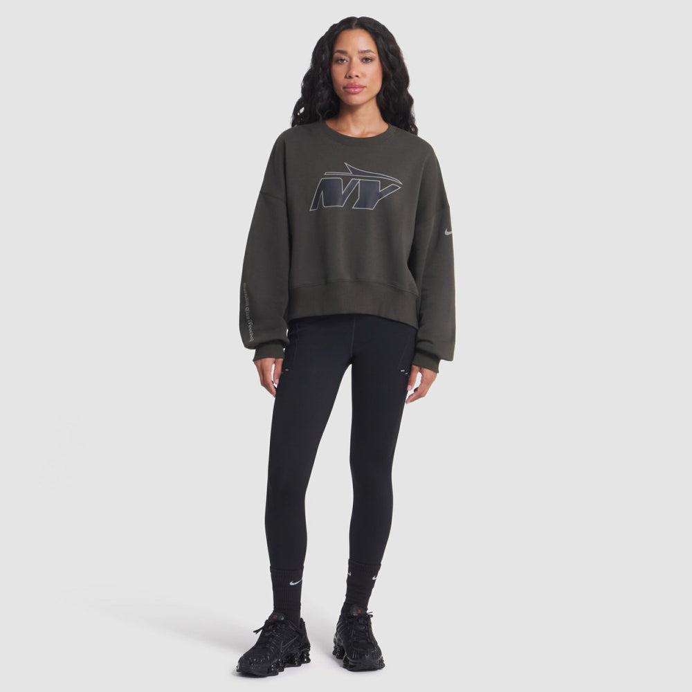 New York Jets Women's 2025 Rivalries Collection Oversized Phoenix Fleece Sweatshirt Gotham Green