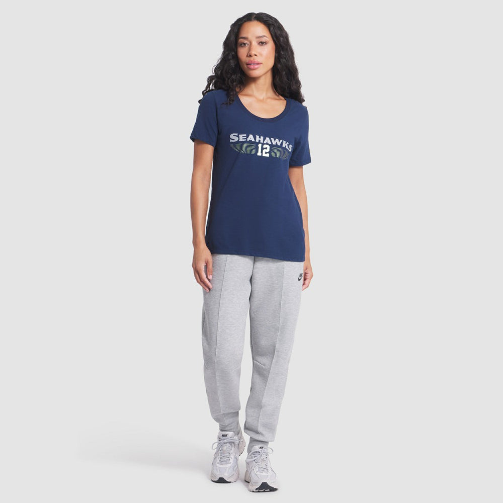 Seattle Seahawks Women's 2025 Rivalries Collection Slub Dri-FIT T-Shirt College Navy