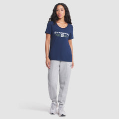 Seattle Seahawks Women's 2025 Rivalries Collection Slub Dri-FIT T-Shirt College Navy