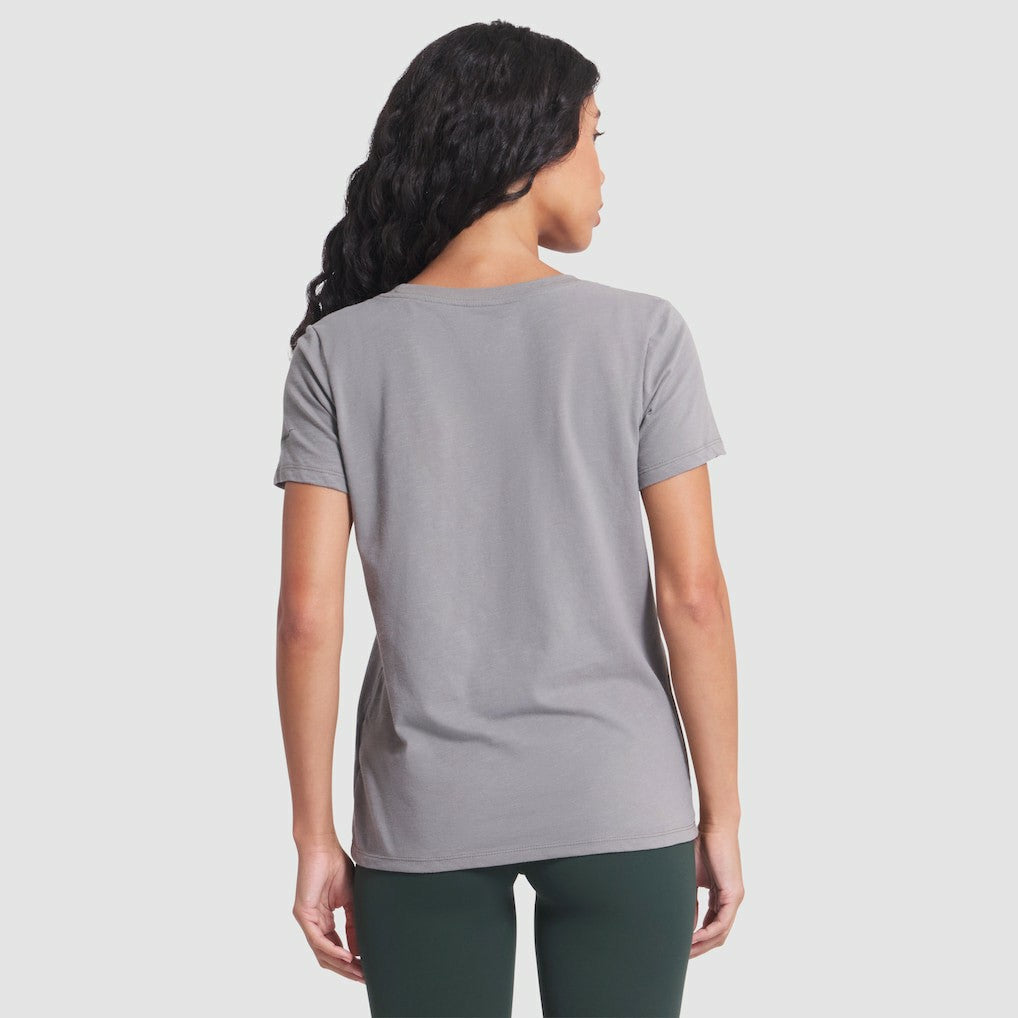 New York Jets Women's 2025 Rivalries Collection Slub Dri-FIT T-Shirt Iron Ore