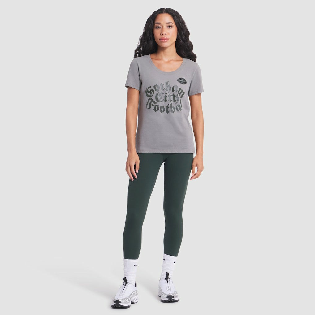 New York Jets Women's 2025 Rivalries Collection Slub Dri-FIT T-Shirt Iron Ore