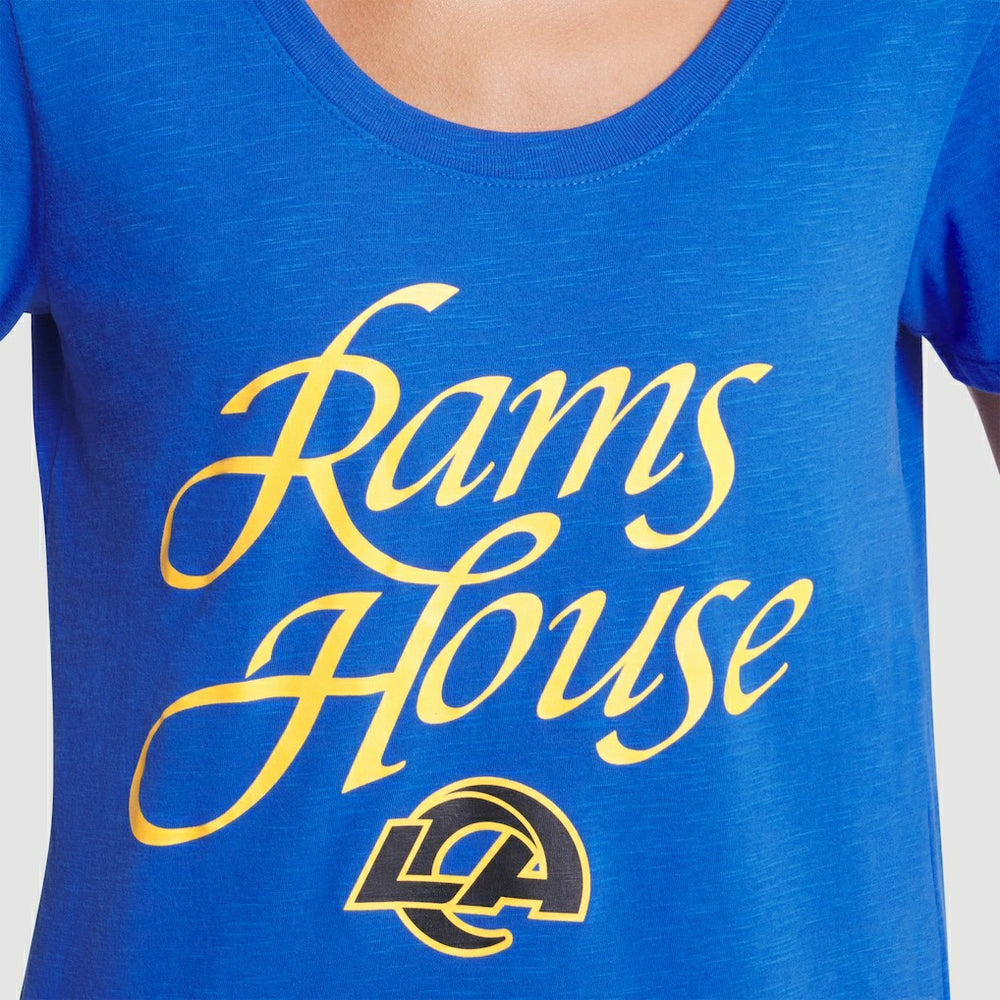 Los Angeles Rams Women's 2025 Rivalries Collection Slub Dri-FIT T-Shirt Royal