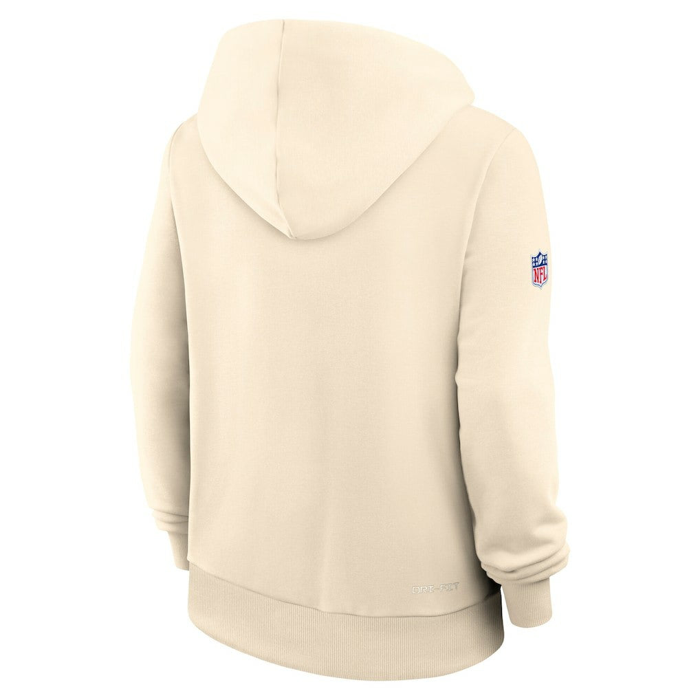 Arizona Cardinals Women's 2025 Rivalries Collection Standard Issue Sideline Dri-FIT Hoodie Natural
