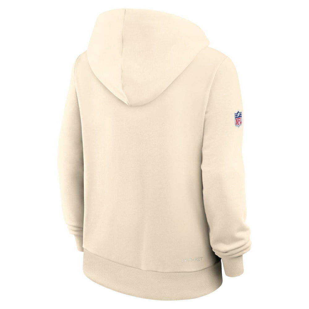 Arizona Cardinals Women's 2025 Rivalries Collection Standard Issue Sideline Dri-FIT Hoodie Natural