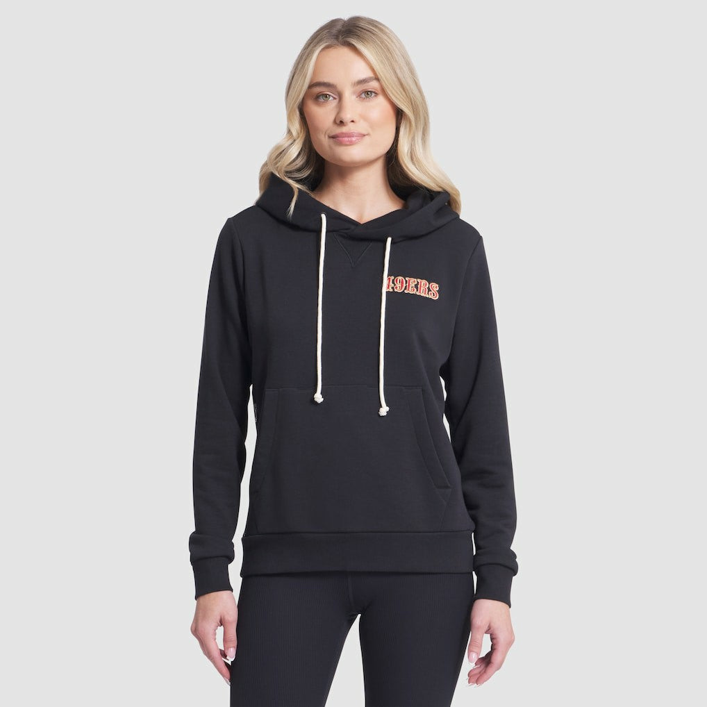 San Francisco 49ers Women's 2025 Rivalries Collection Standard Issue Sideline Dri-FIT Hoodie Black