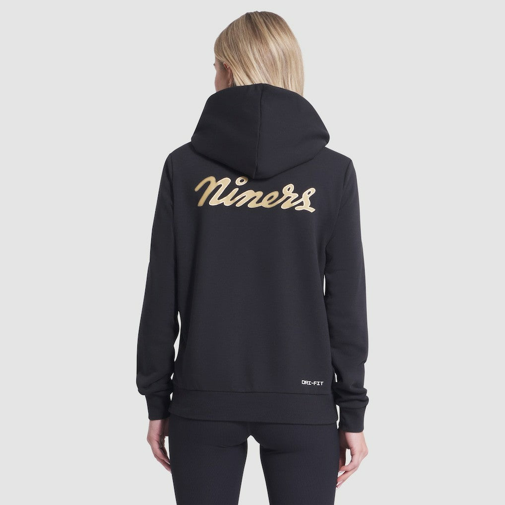 San Francisco 49ers Women's 2025 Rivalries Collection Standard Issue Sideline Dri-FIT Hoodie Black