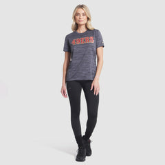 San Francisco 49ers Women's 2025 Rivalries Collection Sideline Velocity Dri-FIT T-Shirt Heather Charcoal